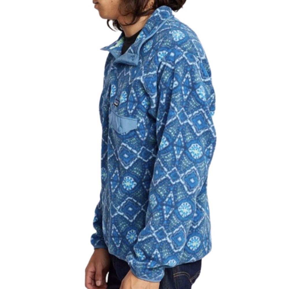 Rare Patagonia Honeycomb Blue Synchilla Fleece Pullover XS - Picture 3 of 9
